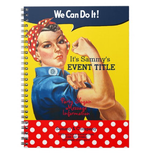 Its Your Personalized Rosie Party Supply Notebook