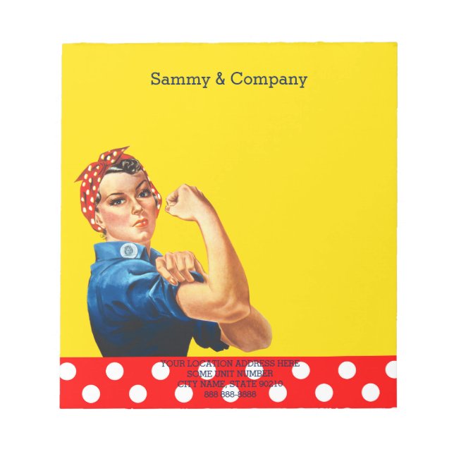 It's Your Personalized Rosie Party Supply Notepad (Front)