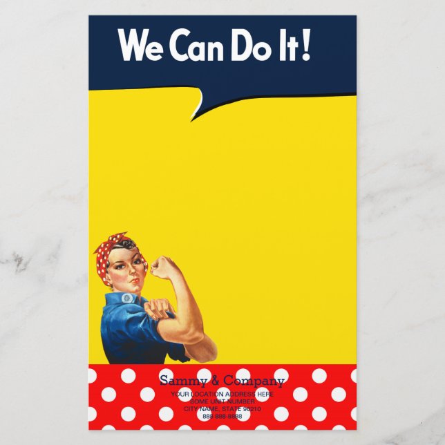 It's Your Personalized Rosie Party Supply Stationery (Front)