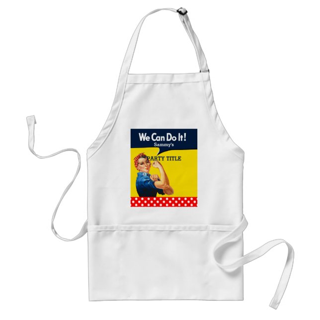 It's Your Rosie Party Gear Personalize it Adult Apron (Front)
