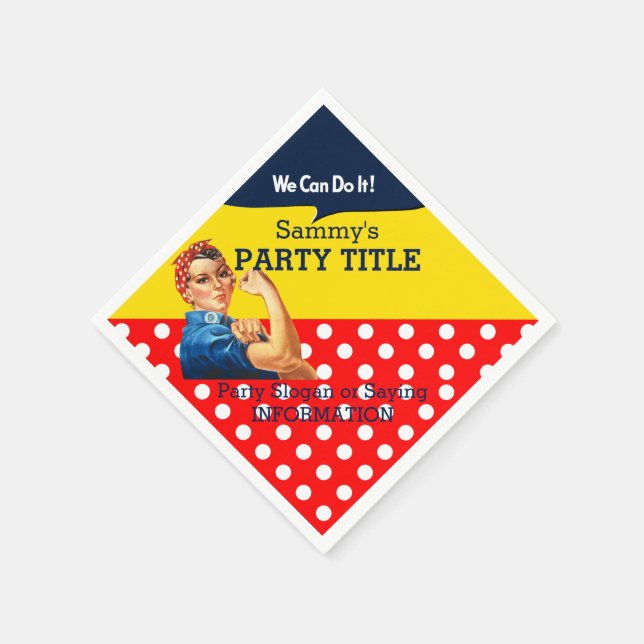 It's Your Rosie Party Napkins Personalize This (Corner)