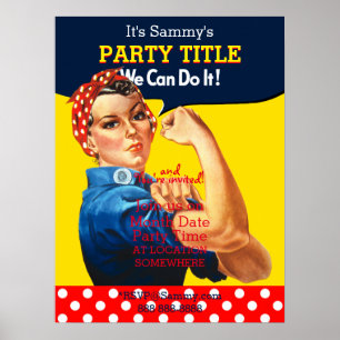 It's Your Rosie Party Poster Personalize it