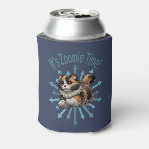 It's Zoomie Time Calico Cat Can Cooler