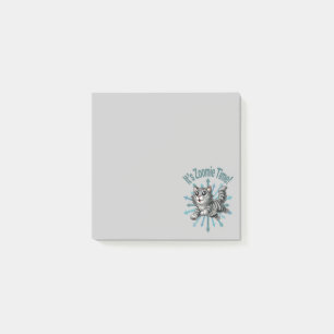 It's Zoomie Time Gray Tabby Cat Post-it Notes