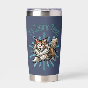 It's Zoomie Time Maine Coon Cat Insulated Tumbler