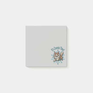 It's Zoomie Time Maine Coon Cat Post-it Notes