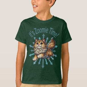 It's Zoomie Time Norwegian Forest Cat T-Shirt