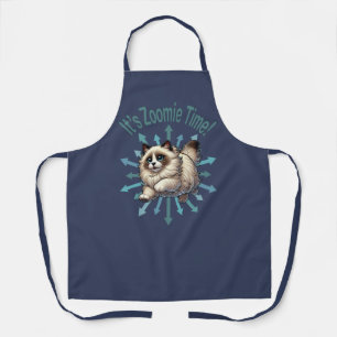 It's Zoomie Time Ragdoll Cat Apron