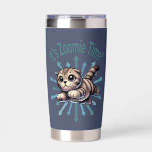 It's Zoomie Time Scottish Fold Cat Insulated Tumbler