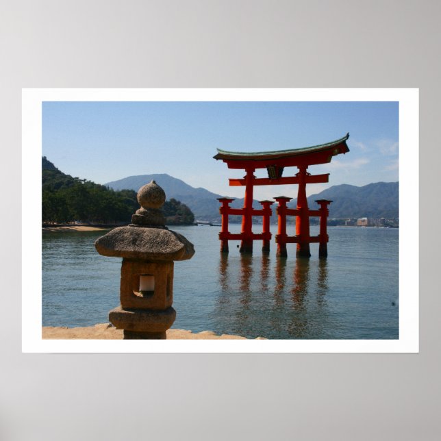 itsukushima torii japan poster (Front)