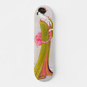 Itsutomi by Eishi Hosoda japanese woodblock geisha Skateboard