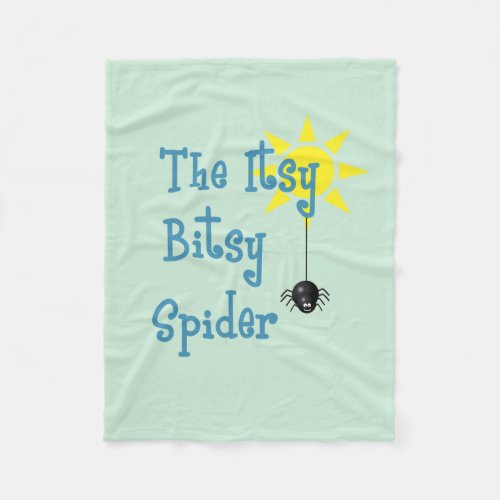 Itsy Bitsy Spider Fleece Blanket