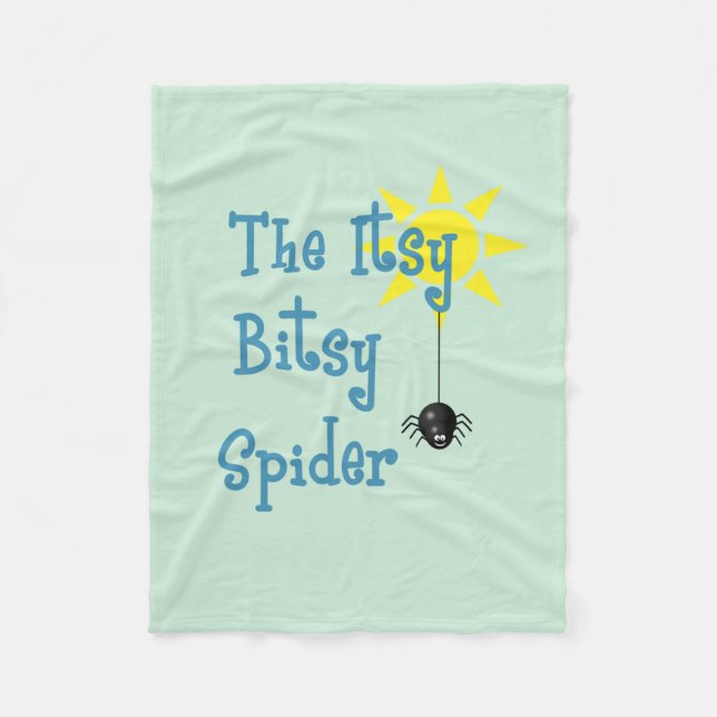 Itsy Bitsy Spider Fleece Blanket (Front)