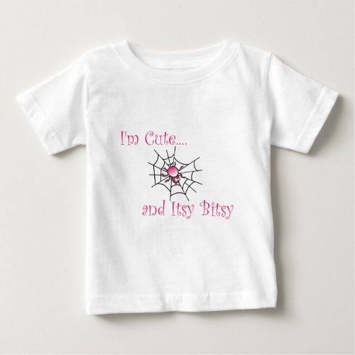 Itsy Bitsy Spider Girl Baby T_Shirt