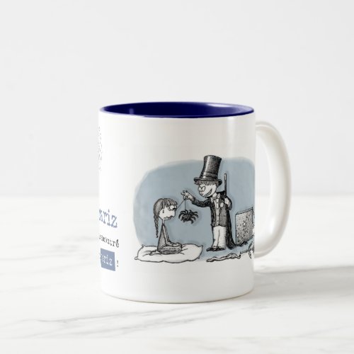 Itsy bitsy spider Itzi bitzi araa Two_Tone Coffee Mug