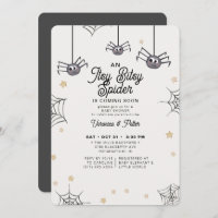 Itsy Bitsy Spider Neutral Halloween Baby Shower