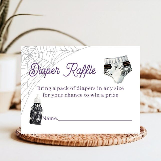 Itsy Bitsy Spider Spooky Halloween Diaper Raffle  Enclosure Card (Creator Uploaded)