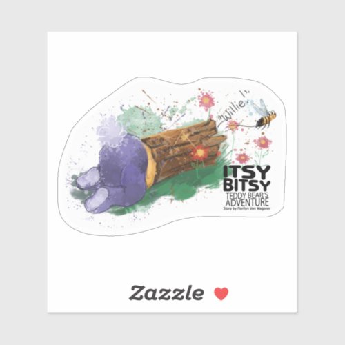 Itsy Bitsy Teddy Bear Willie Sticker