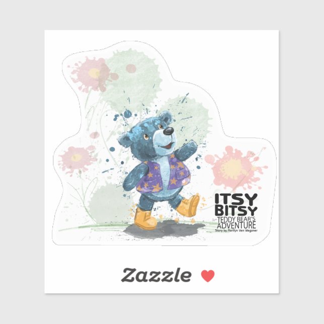 Itsy Bitsy Teddy Bear Willie Sticker (Sheet)