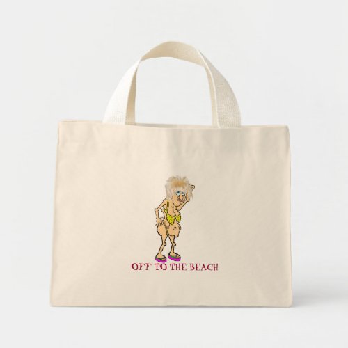 Itsy  Bitsy Teenie Weenie Yellow Polka Dot Mini Tote Bag