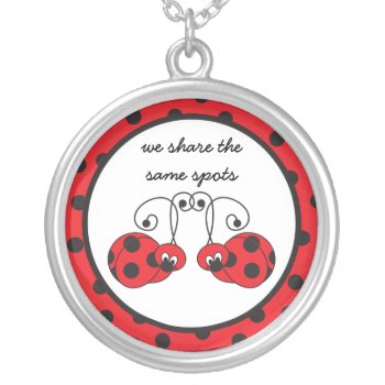 Itty Bitty Ladybug Best Friends Necklace by StriveDesigns at Zazzle