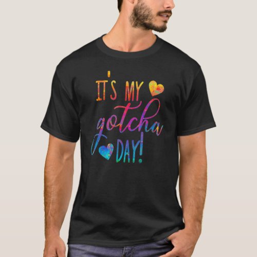 Itu2019s My Gotcha Day Sign Adoption Day Peace Out T_Shirt