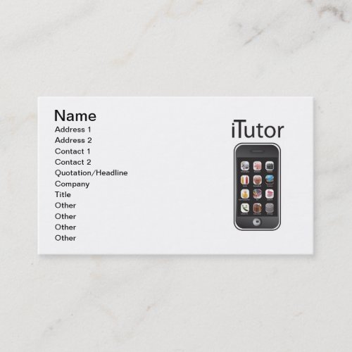 itutor Business Card