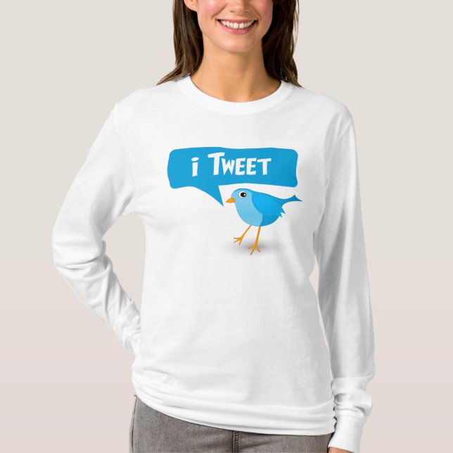 iTweet Twitter Bird Ladies Top (Front)