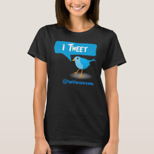 iTweet Twitter Blue Bird Ladies Tees