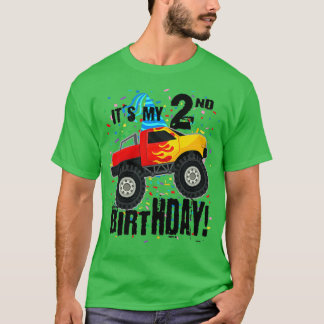 Itx27s My 2nd Birthday 2 Year Old Birthday Monster T-Shirt