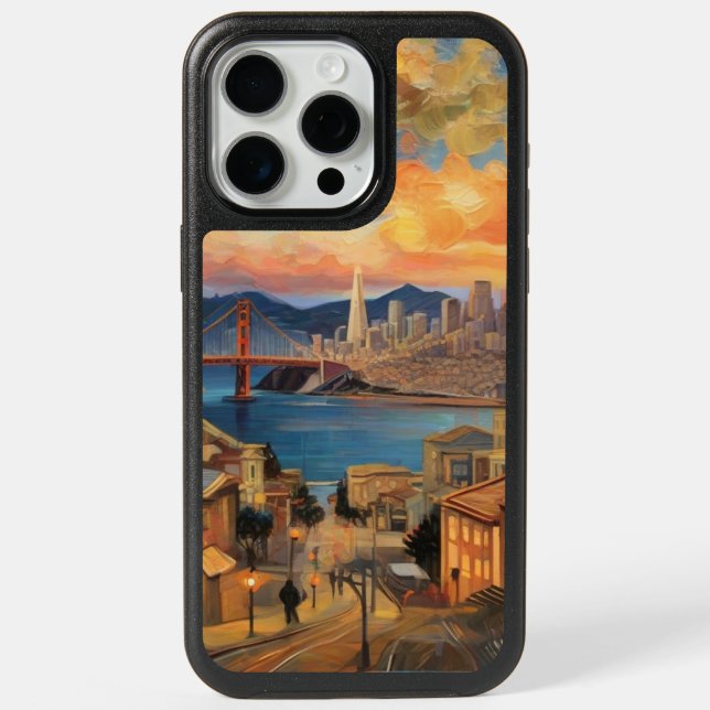 ityscape Dreams San Francisco Canvas iPhone 15 Pro Max Case (Back)