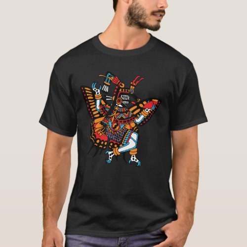 Itzpapalotl _ Obsidian Butterfly Goddess Of Stars T_Shirt
