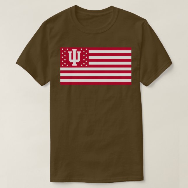 IU American Flag T-Shirt (Design Front)