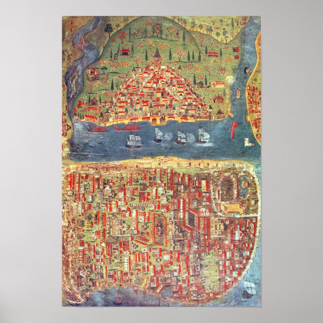 IUK T.5964 View of Istanbul Poster (Front)