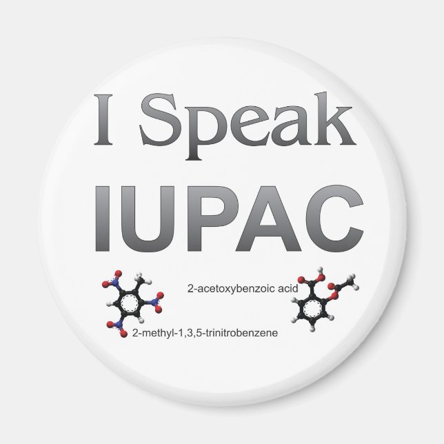 IUPAC International Union Pure & Applied Chemistry Magnet (Front)