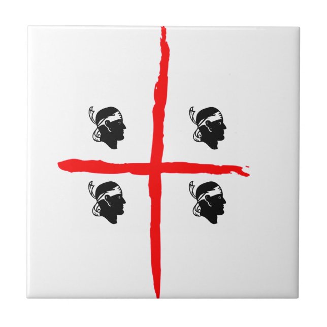 IV - SARDEGNA 4 mori Ceramic Tile (Front)