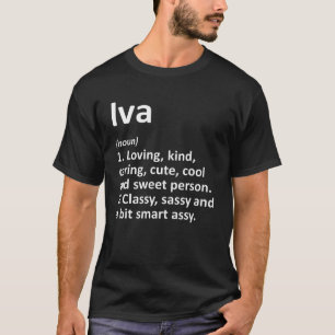 IVA Definition Personalized Name Funny Birthday Gi T-Shirt