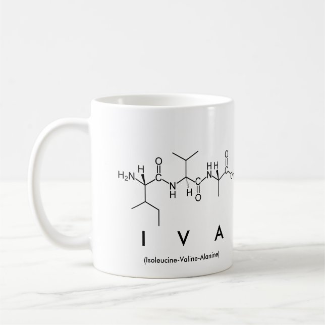 Iva peptide name mug (Left)