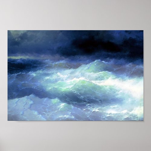 Ivan Aivazovsky_ Between the waves Poster