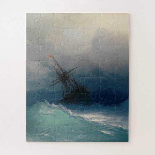 Ivan Aivazovsky _ Ship On Stormy Sea Jigsaw Puzzle