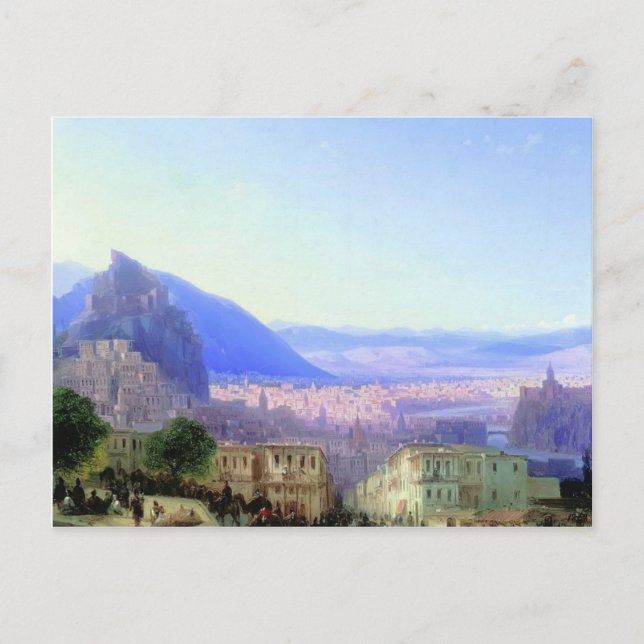 Ivan Aivazovsky- View of Tiflis Postcard (Front)