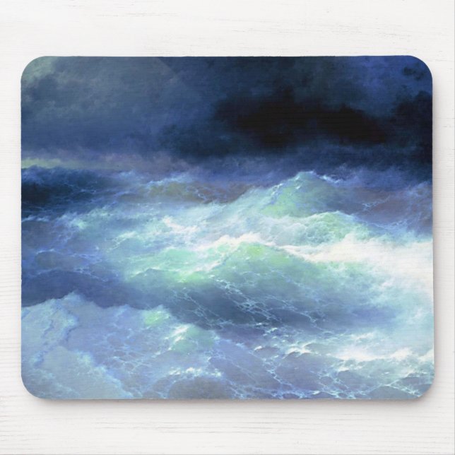 Ivan Aivazovsky Waves Mouse Pad (Front)