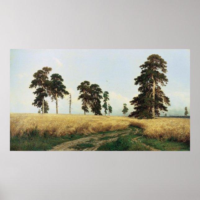 Ivan Ivanovich Shishkin (1832 - 1898) Rye Poster (Front)