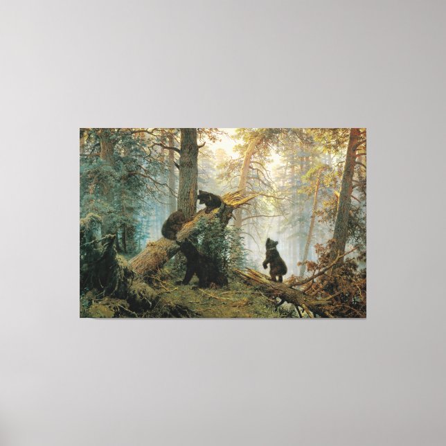 Ivan Shishkin  Morning in a Pine Forest Canvas Print (Front)