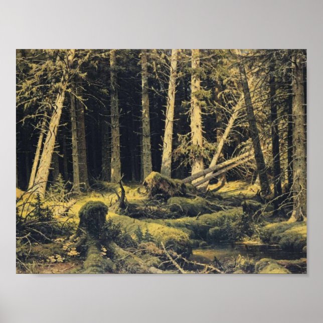 Ivan Shishkin- Wind Fallen Trees Poster (Front)