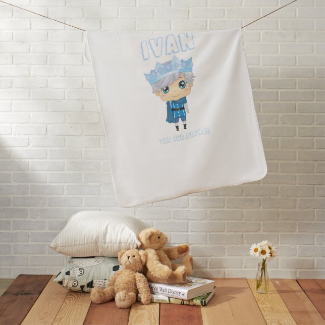 Ivan the ice prince baby baby blanket (In Situ)