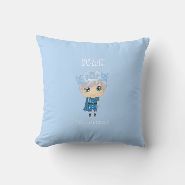 Ivan the ice prince baby throw pillow (Front)
