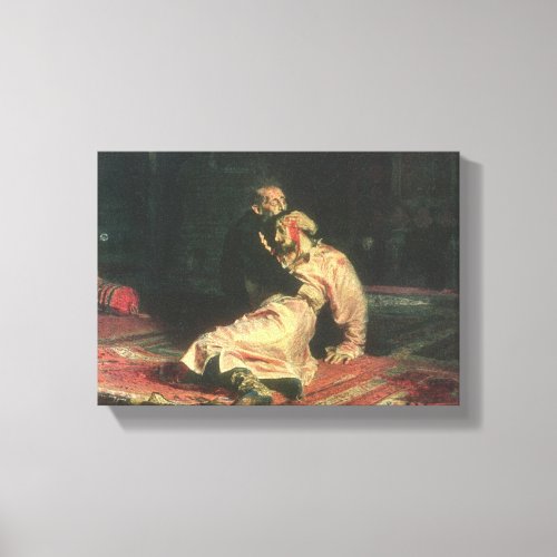 Ivan The Terrible And His Son Canvas Print