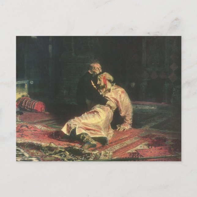 Ivan The Terrible And His Son Postcard (Front)