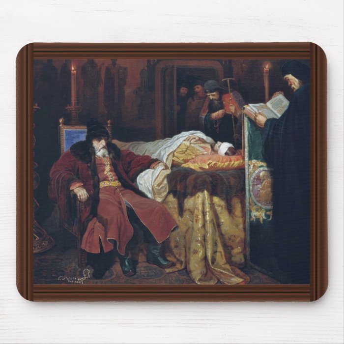 Ivan The Terrible Near The Body Of His Son Whom Mouse Pad